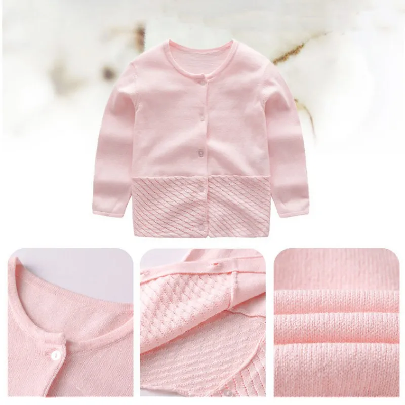 Детский Теплый свитер осенний кардиган для маленьких девочек трикотажное