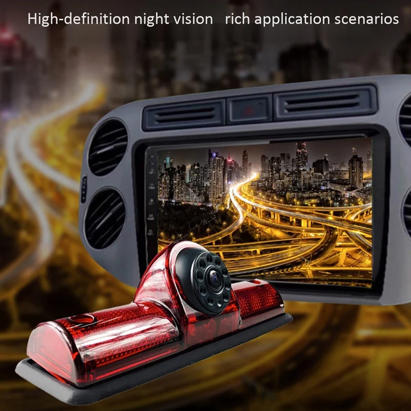 

Universal Cargo Van 170 Degree High-Position Brake Light Reversing Camera Waterproof Rear View Camera