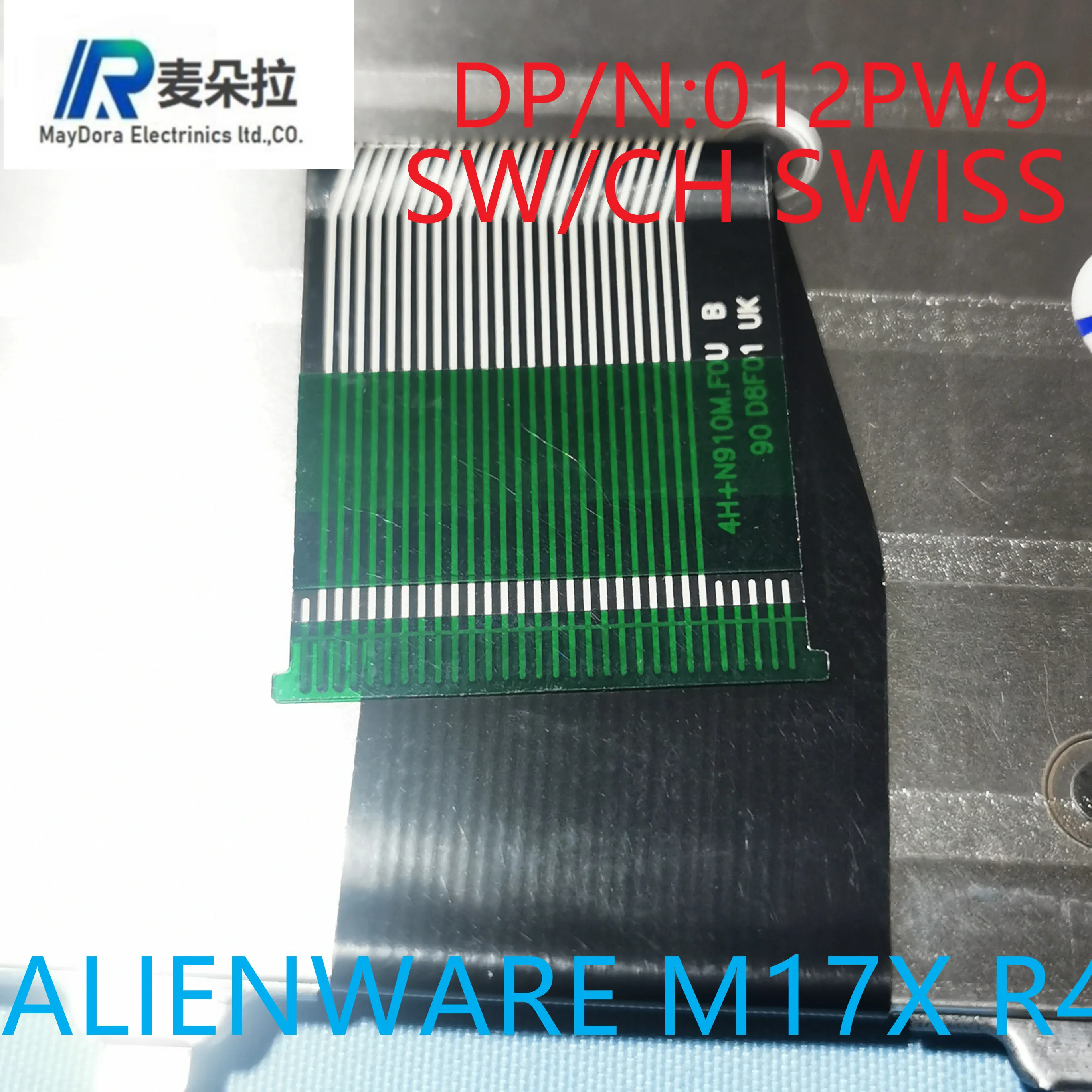 Клавиатура SW/CH RGB для ноутбука DELL ALIENWARE M17X R4 M18X R2 с зеленой лентой 012PW9 | Компьютеры и