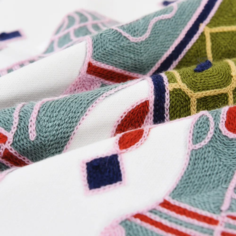 Наволочки в богемном этническом стиле с изображением цветов мандалы