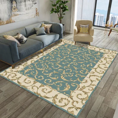 

Living Room Carpet, Floor Mat, Foot Pad, European Style Antique Pattern Bay Carpet, Bedside Bathroom Doormat