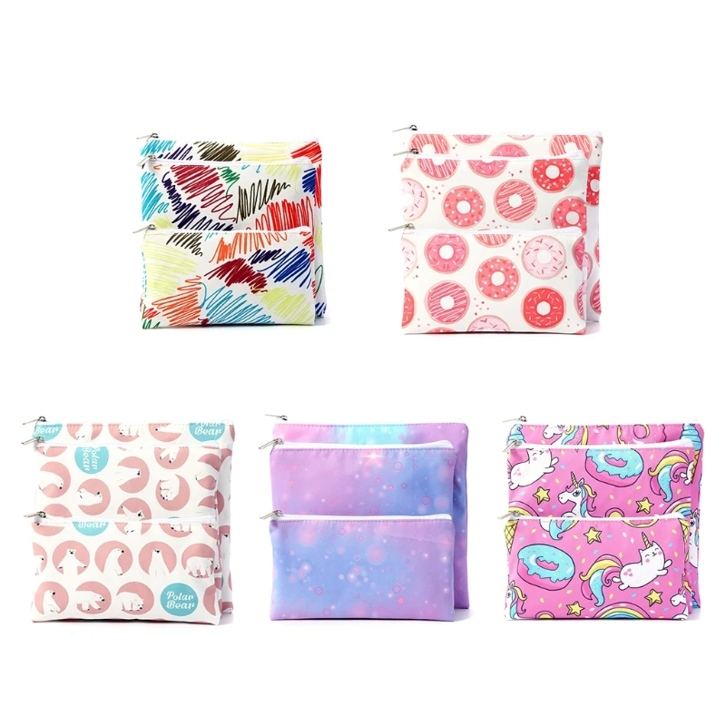 Простые современные Многоразовые Пакеты для закусок 3 шт. 5 различных стилей | Дом