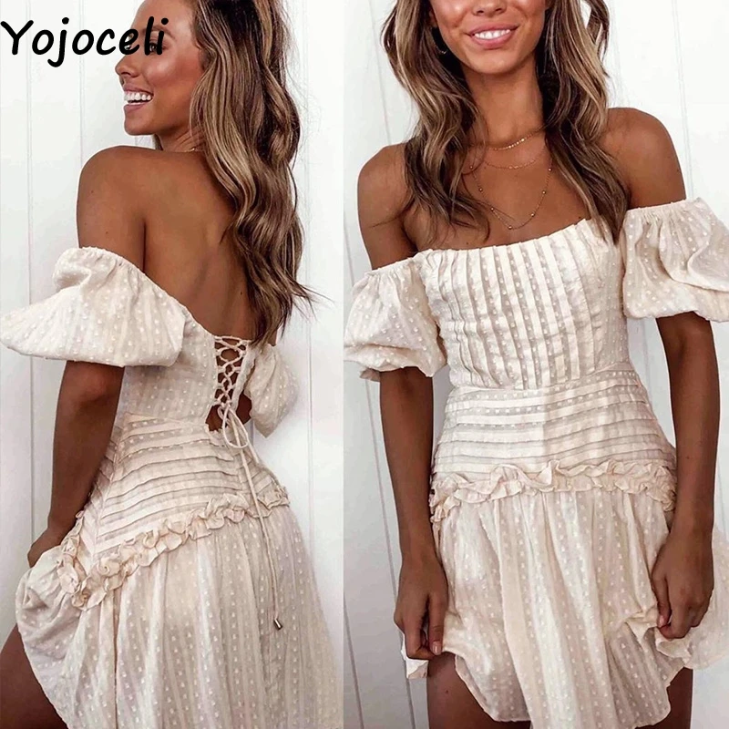 Yojoceli сексуальное элегантное облегающее платье с цветочным принтом женское