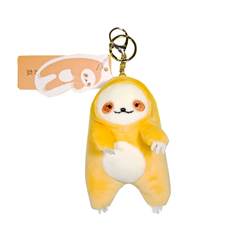 

New Fragrance Animal Plush Keychain Creative Dull Cat Dog Rabbit Elephant Key Chain Female Students Backpack Pendant Girl Gift