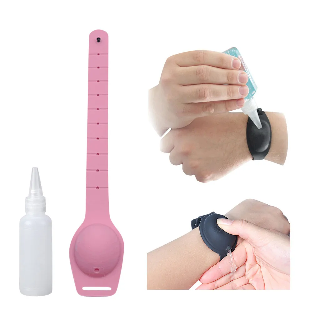 #45 1pc Portable Sillicone Soap Bracelet Wristband Hand Dispenser Band Squeezes Bottle Cleaning Gel Refillable | Дом и сад
