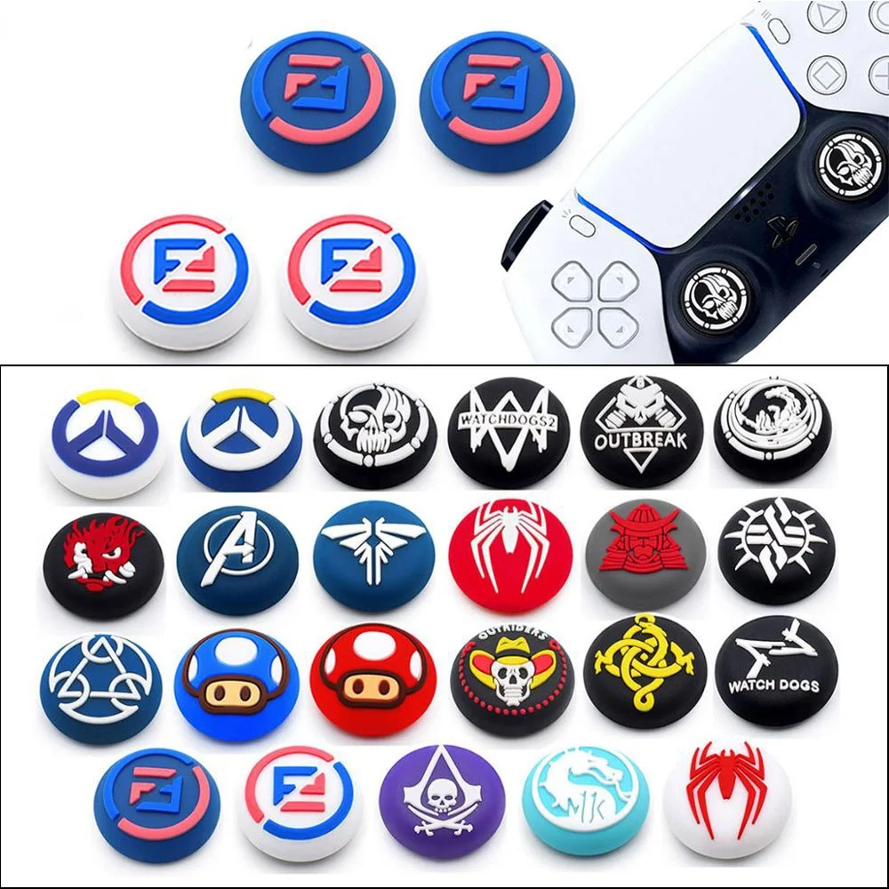 1 Pair (2pcs) Gamepad Rocker Cap for PS5 Handle Silicone Cover PS4 PS3 Xbox One 360 Controller Joystick Accessories | Электроника