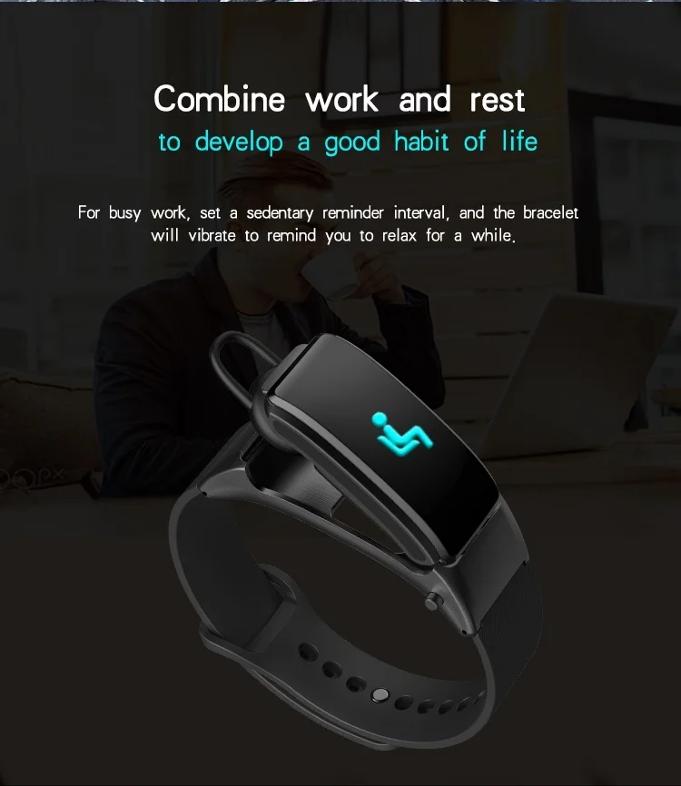 PK huawei Talk Band цветной экран Bluetooth Talk Band пульсометр кровяное давление браслет гарнитура для Android и IOS