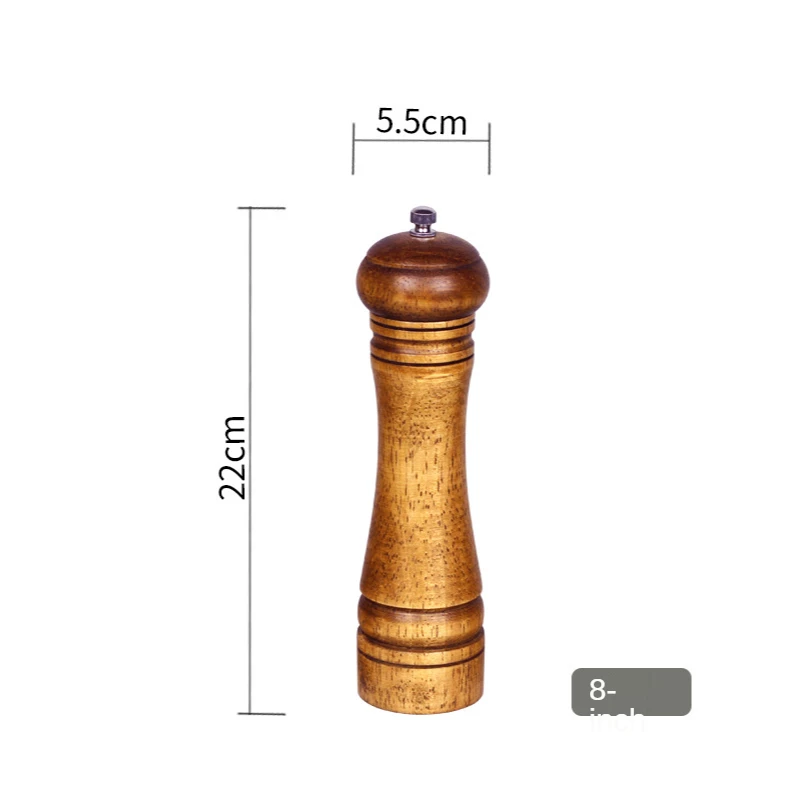 

Wooden Grinder Manual Pepper Mill Kitchen Supplies Pepper Grinder 5 Inch 8 Inch 10 Inch Multi-use Spice Bottle