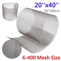20x40 6 400 mesh woven wire mesh 304 stainless steel filtration woven wire screen mesh screening sheet fix net tools