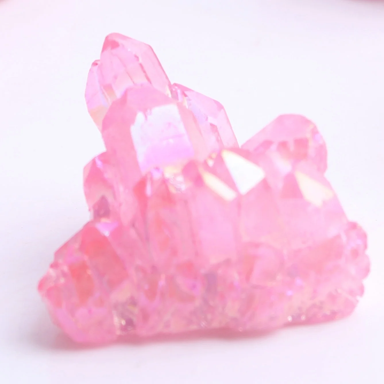 1 шт. гальванический розовый кристалл Vug кварцевый кластер художественное