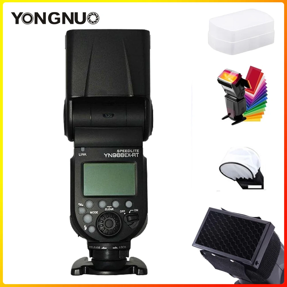Беспроводная светодиодная вспышка YONGNUO Speedlite Master TTL HSS для Canon 6D 80D 600D 90D 5D Mark IV III 1DX II
