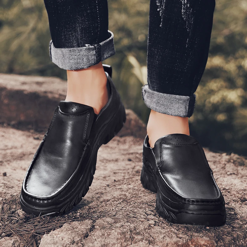 Мужская обувь Повседневная из натуральной кожи Мужские лоферы ручной работы на