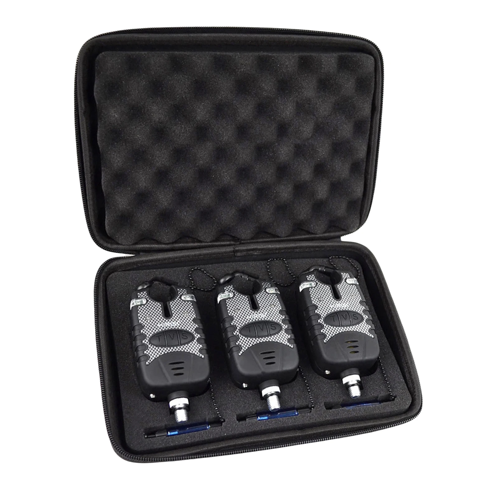 

3Pcs Carp Fishing Bite Alarm Adjustable Fishing Tackle with Storage Case