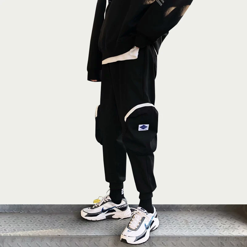 Мужские брюки карго iiDossan повседневные с карманами для бега уличная