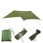 Тент-гамак с серебряным покрытием, водонепроницаемый, тент для улицы, пляжа, кемпинга, переносная палатка навес
