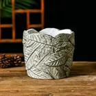 Форма для круглого большого бетонного горшка, цементный 3D шаблон листьев дерева, инструмент для изготовления цветочного горшка ручной работы