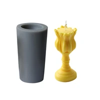 hand held night lamp shape candle mold party decor candles silica molds simple aromatherapy fragrant mould wax making tool
