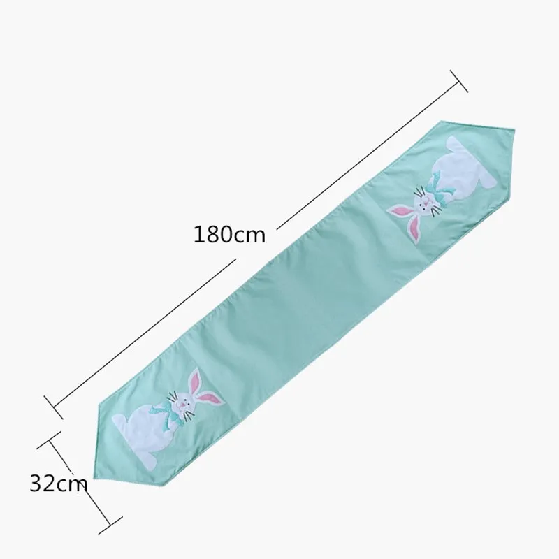 180x32 см Пасхальные украшения вечерние Настольная дорожка с принтом &quotКролик&quot