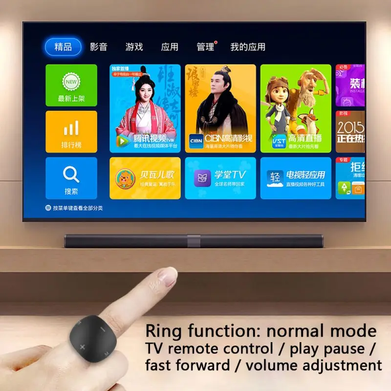 Bluetooth Smart Ring Camera TV пульт дистанционного управления PPT Page Turner Mouse мобильный телефон