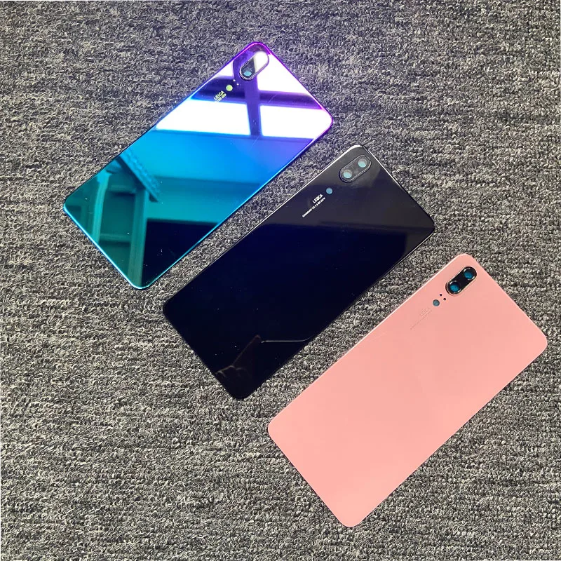 

5,8 "для Huawei P20 задняя крышка корпуса батареи 3D стекло задней двери чехол с камера объектива Запасная часть EML-L09C L29C AL00 TL00