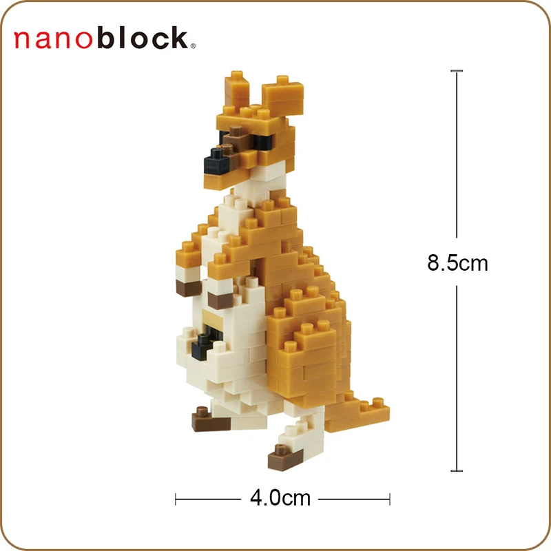 Новинка строительные блоки Nanoblock Kawada кенгуру 140 шт. микроблоки забавные