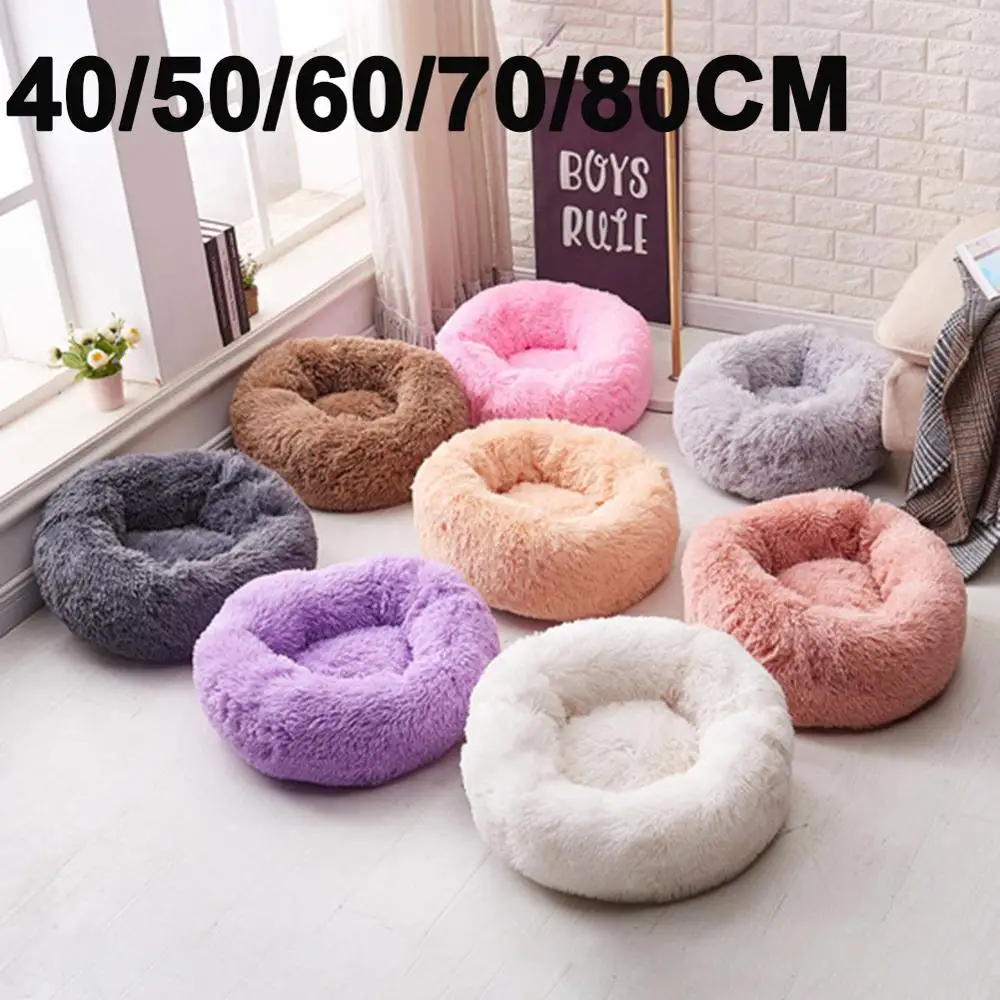 

Washable Dog Bed Sofa Long Plush Dog Kennel Cat House Soft Plush Mats Sofa For Dog Basket Pet Warm Sleeping Bed