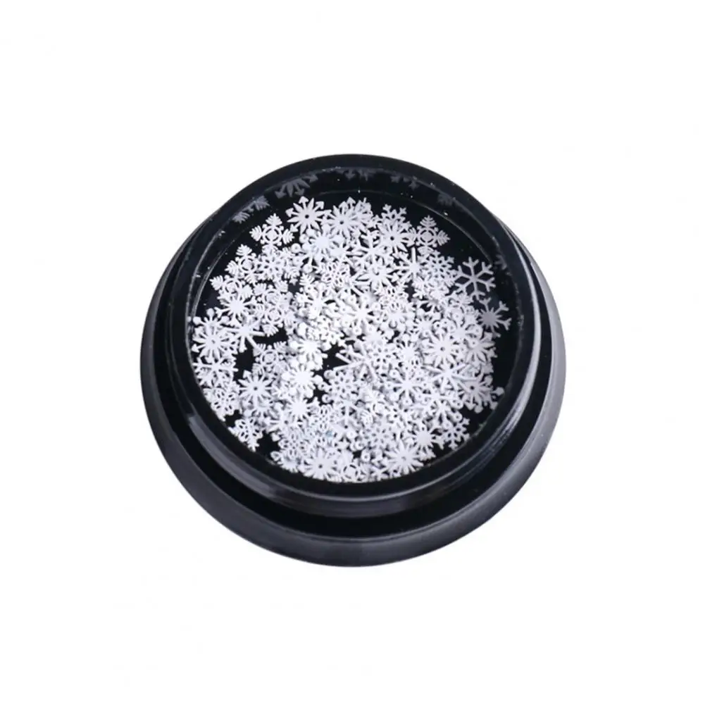 Металлические снежинки для ногтей с 3D-эффектом ультратонкие ломтики