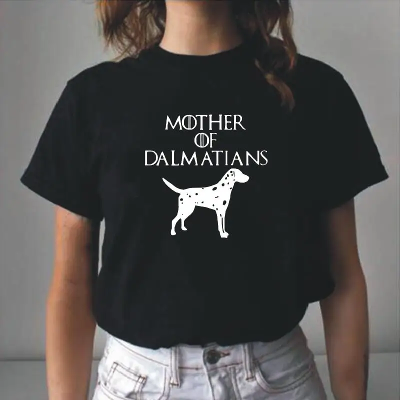 

Harajuku Tee Shirt Femme Funny Mother of Dalmatians T Shirt Women Tops Summer Short Sleeve Cotton Casual Tshirt Camiseta Mujer
