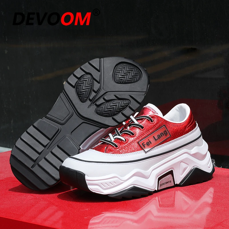 Женские кроссовки для бега на платформе массивной подошве в стиле ретро 90-х со