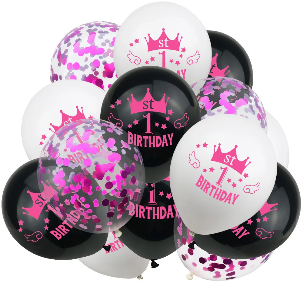 Amawill 15 шт. 1 й 2 3 день рождения фотолатексные конфетти шары для будущей мамы