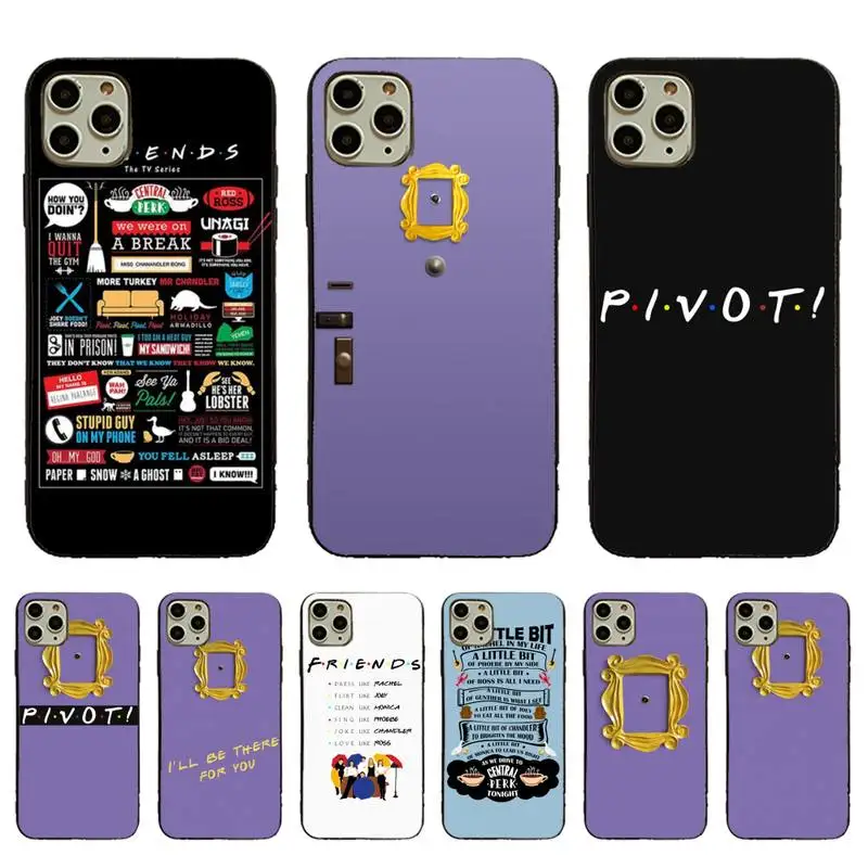 YNDFCNB друзья глазок рамка чехол для телефона мягкий iPhone 11pro 12pro MAX 8 7 6 6S Plus X XS 5 5S SE XR