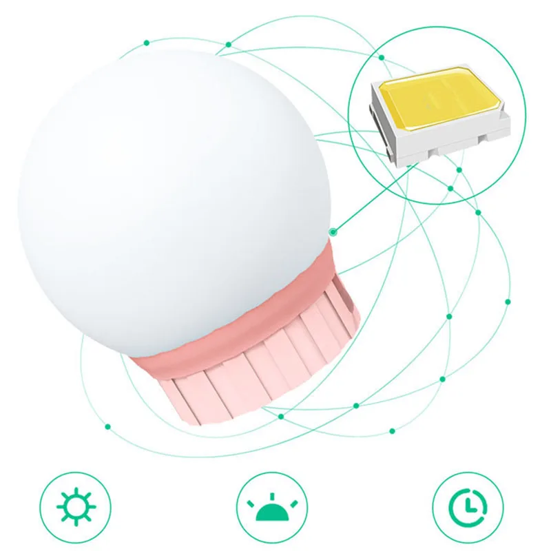 Светодиодное зеркало для макияжа светодиодсветильник ПА с 2 лампочками