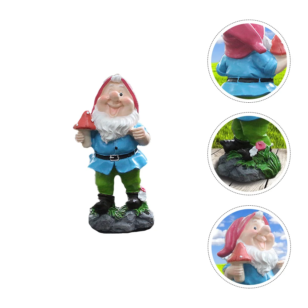 1 Pc Miniature Garden Gnome Elf Statue Mini Ornament | Дом и сад