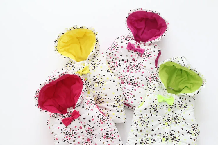 

2020 Girls Warm Hooded Down Vest Baby Thicken Waistcoat Kids Outerwear Vest Children Clothing Boys Girls Autumn Jackets Vest M6