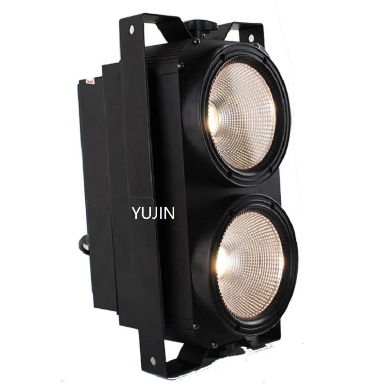 4 шт./лот DMX стробоскоп Теплый Холодный белый 2X100W 2 eyes 200W Светодиодный светильник