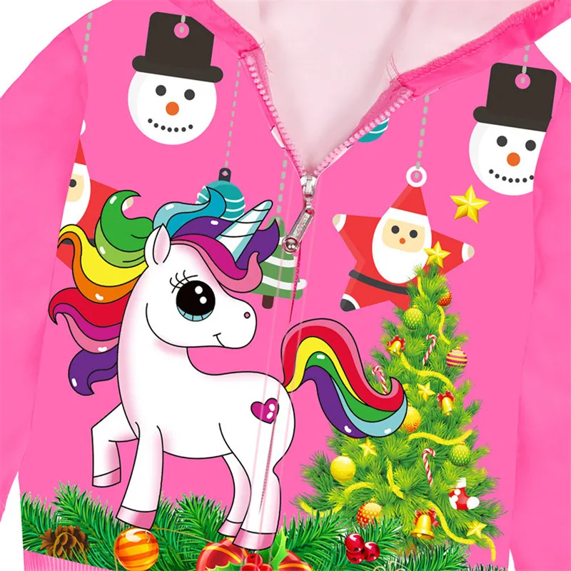 

Kids Girls Cartoon Jackets Toddler Outerwear Hoodies Coats Unicorn Baby Girls Hoodies Cotton Jacket Coat Children Clothes