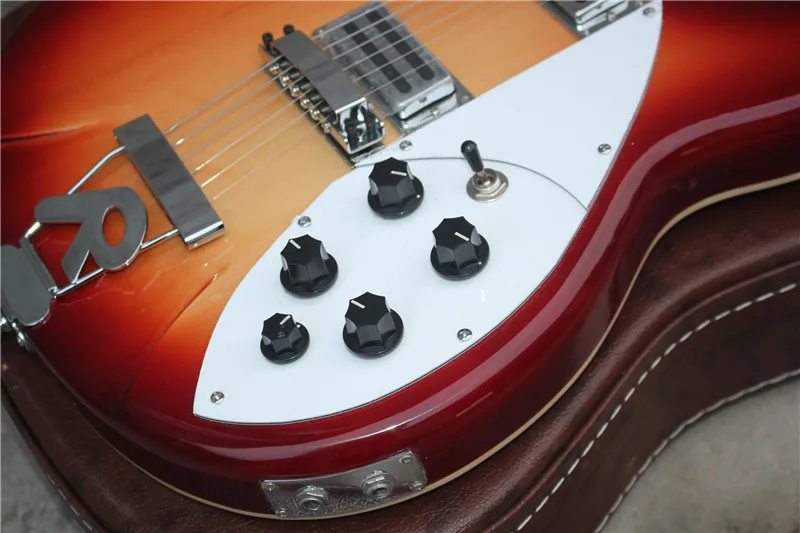 6-String Electric Guitar Maple Fingerboard and Abalone Fret Marks Inlay Sunburst Color Body White Binding can be Customized | Спорт и