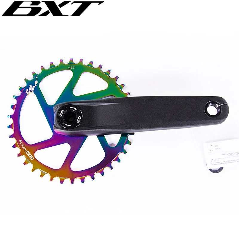 Mtbロード自転車クランクgxp 32t 34t 36t 38tアルミ合金チェーン単板 