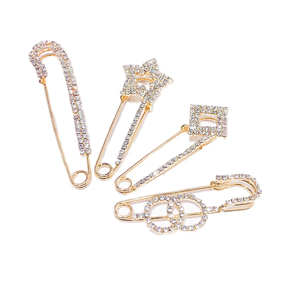 Стразы брошь декоративная булавка женский свитер кардиган шаль одежда Декор LL @