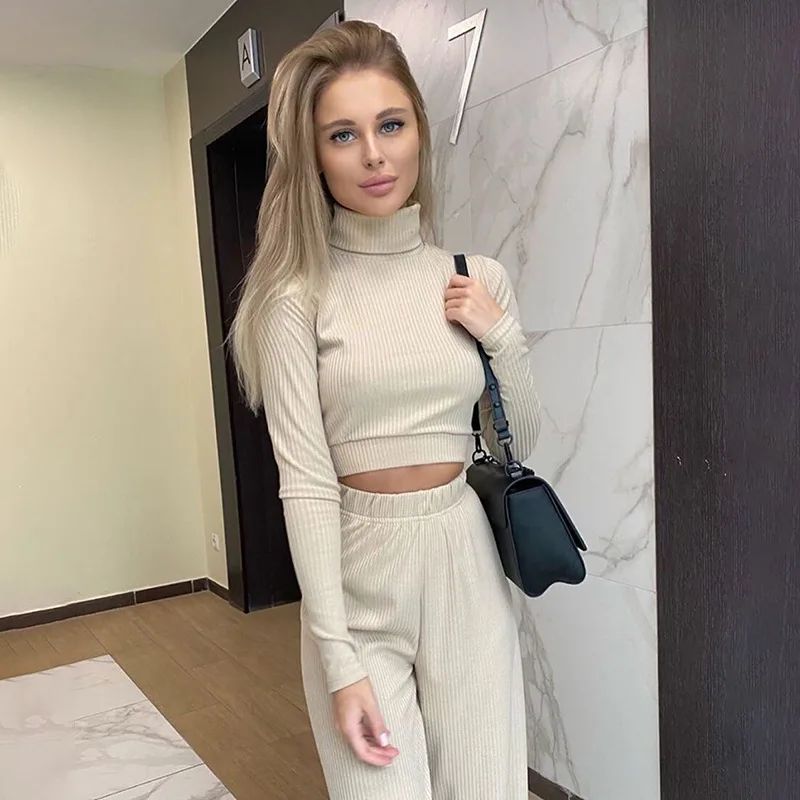 

Spring New Style Fashion Casual Two Piece Set Long Sleeves Slim Jogging Sweat Pants Sportswear Female Loose Sport Suits