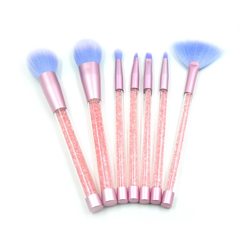 7pcs Diamond Makeup Brushes Set Eye Brush Beauty Tools Fan Powder Eyeshadow Contour Cosmetic Colorful For Make Up Tool | Красота и