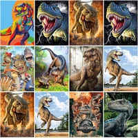 diy 5d diamond painting dinosaurs full square round drill crystal mosaic animal art pictures diamond embroidery home decor gift