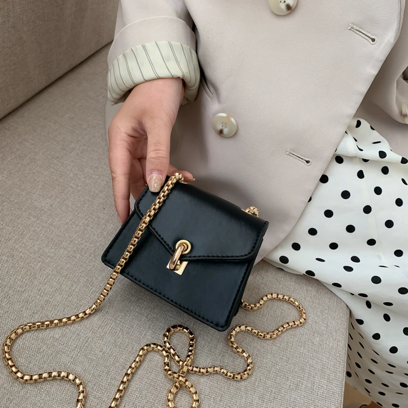 

Mini Bag 2021 New Crossbody Bag All-Match Thick Chain Fashion Shoulder Fashion Bag Ins Best Selling Bag