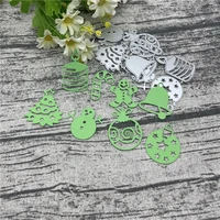 8pcs merry christmas metal cutting dies for diy scrapbooking album embossing paper cards decorative crafts