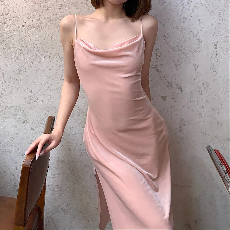 

Женское атласное платье на бретельках, длинное приталенное платье с завышенной талией, вечернее платье во французском стиле ретро, лето 2021