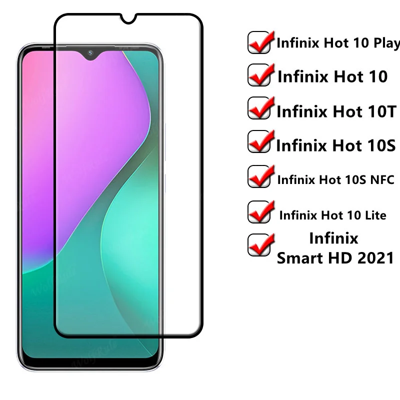 2 шт. Защитное стекло для телефона Infinix 10 Play NFC | Мобильные телефоны и аксессуары