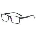 Очки для чтения TR90 для мужчин и женщин, прямоугольные ретро-очки для пресбиопии, блокирующие светильник свет, с одним фокусным расстоянием и бифокальным увеличением