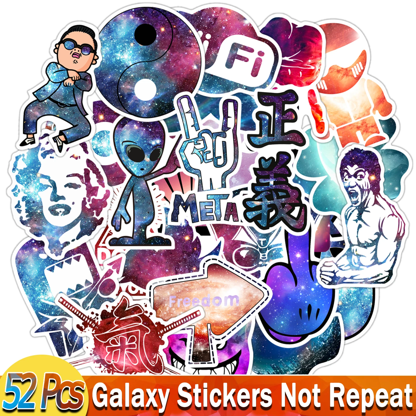 Наклейки с граффити для багажа и велосипеда водостойкие 50 шт.|Наклейки