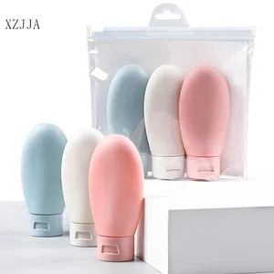 Дорожные портативные флаконы XZJJA, 3 шт.компл., 60 мл, для хранения жидкости, для ухода за кожей, для душа, шампуня для макияжа, антибактериальный гель для рук, бутылка-Органайзер