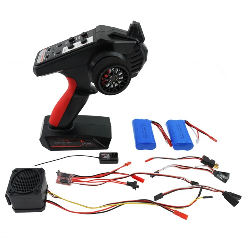 

RC Car Upgrade Kit AX6S 4CH 2.4GHz Radio Remote Control Single Soundtrack Simulator Kit 10 Styles Sound,with Battery